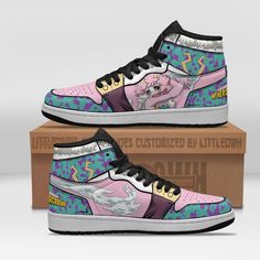 Mina Ashido Shoes Custom My Hero Academia Anime Jd Sneakers Lightweight construction with breathable mesh fabric provides a comfortable and flawless fit. Mina Ashido, My Hero Academia Anime, Anime Clothes, Anime Shoes, Shoes Custom, Anime Gifts, Trendy Sneakers, Dinosaur Print, My Hero