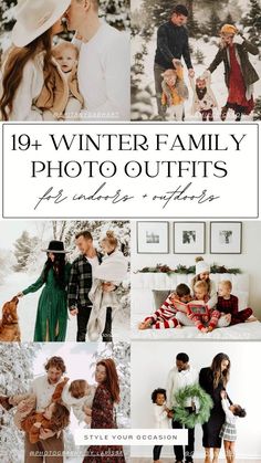 the winter family photo outfits guide