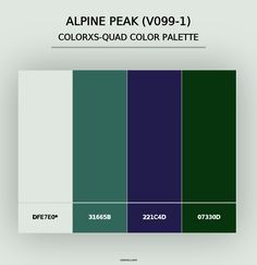 the color scheme for alpine peak v09 - 1 colors - quadcolor palette