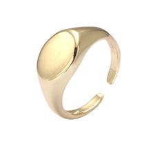 Oval shaped gold filled signet ring. A classic staple for all. Adjustable Oval Signet Ring, Signet Ring, Gold Filled, Ring, Gold