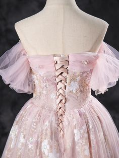 Pink Sweet 16 Dress, Pink Long Prom Dress, Floor Length Evening Dress, Off Shoulder Tulle, Sequins Prom Dress, Tulle Corset, Prom Dress Pink, Prom Dresses Long Pink, Evening Dress Floor Length