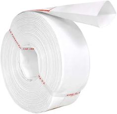 a roll of white fire retardant on a white background