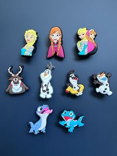 Cute character high quality croc charms  Which one is your favourite character?  Customise your crocs to you ❤️ Crocs Pins, Crocs Charms, Cute Character, Croc Charms, Which One Are You, Shoe Charms, Cute Characters, Olaf, Buttons Pinback