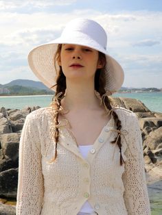 Editor's NotesSummer hat collection that is great for your next vacances- Made with paper fabric, it features smooth texture - Wide brim protects skin from sun light- Breathable, loosely wovenMeasurements (in.)- Brim 4.3 in.- Height 3.9 in.- Circumference 22.0 in. - 23.6 in.Composition & Care- 100% paper- Do not washDesigner- by ELKE BLOEM Lightweight Straw Hat For Poolside, Lightweight Panama Hat For Sunbathing, Bucket Hat With Upf 50+ For Sunbathing, Beige Brimmed Sun Hat For Poolside, Wide Brim Sun Hat For Warm Weather, Summer Panama Hat For Sunbathing, Beige Wide Brim Straw Hat For Poolside, Beachy Bucket Hat For Day Out, Cream Brimmed Fedora For Vacation