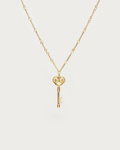 Eternal Love Lock Necklace
| En Route Jewelry | En Route Jewelry Cute Key Necklace, Expensive Wishlist, Key Pendant Necklace Gold, Lock And Key Necklace, Gold Lock And Key Necklace, Vintage Gold Key Necklace, En Route Jewelry, Elegant Heart-shaped Key Jewelry, Love Lock