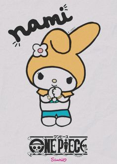 an image of a cartoon character with the word nami on it's chest