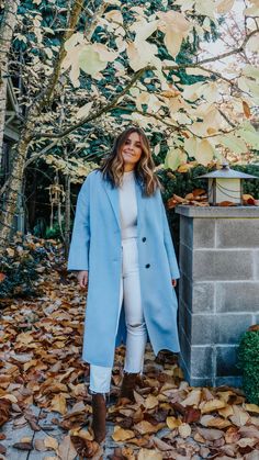 Blue Coat Outfit, Blue Outfit Winter, Zara Wool Coat, Wool Coat Outfit, Winter Street Style, Winter Street, Coat Style