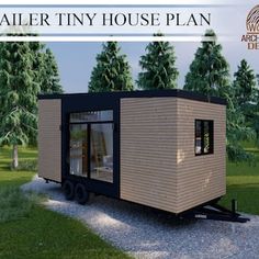 the trailer tiny house plan is on display