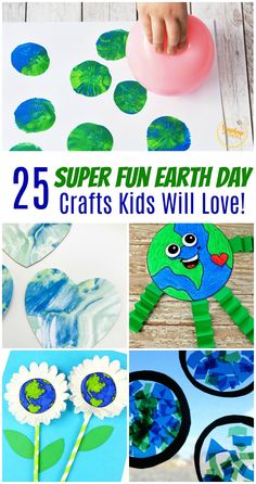 the 25 super fun earth day crafts for kids to make with paper plates and glue