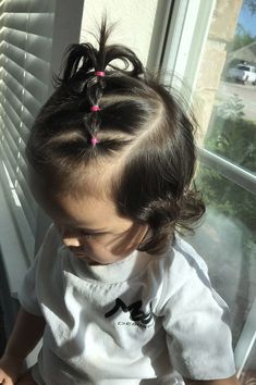 Easy Infant Hairstyles, Hairstyles For Baby Girl Hair Short, Baby Hairstyles Girl Short Hair, Infant Girl Hairstyles, Baby Girl Hairstyles For Short Hair, One Year Old Hairstyles, Short Hair Baby Girl Styles, Hair Styles For Babies, Cute Hairstyles For Babies