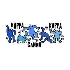 the words kapa, kapa and gama written in blue on a white background