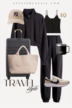 Faux Leather Leggings curated on LTK All Black Travel Outfit Airport Style, Cute Comfortable Travel Outfits, Casual Winter To Spring Outfits, Comfortable Traveling Outfits, Cute Travel Outfits Spring, Comfy Casual Outfits Spring, Comfy Chic Aesthetic, European Summer Outfits Paris, Confy Looks To Travel