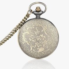 This Vintage Bronze Pocket Watch is a vintage design for anyone to appreciate. The cover is intricately crafted with a complete bronze caging, giving it added character and a retro vibe. A truly unique gift for any occasion. The bronze back cover brilliantly showcases the vintage aspects of the watch, giving it an antique feel that any pocket watch lover would enjoy. Features: Movement: Quartz Dial Material Type: Alloy Dial Diameter: 48mm Dial Window Material Type: Glass How To Use a Mechanical Luxury Antique Pocket Watch For Formal Occasions, Gold Pocket Watch With Metal Dial, Steampunk Style Metal Dial Pocket Watch For Gift, Steampunk Style Pocket Watch With Metal Dial As Gift, Steampunk Pocket Watch With Metal Dial As Gift, Antique Gold Pocket Watch With Skeleton Dial, Steampunk Pocket Watch With Metal Dial, Metal Pocket Watch With Round Dial, Metal Pocket Watch With Round Dial As Gift