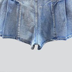 Bring your trendy game to the next level with the 2023 Summer Collection's plaited legs color denim shorts. y2k style! These mid-waist shorts are stylishly crafted with wide-legs. a zipper and button closure. and a modern y2k design that's sure to make a statement.Distinctive Features: Y2K Style: These pleated legs jeans bring the nostalgia of the 2000s with a modern twist. Make a fashion statement at any occasion with this eye-catching y2k design. Colorful Denim: These shorts are crafted from p Trendy Shorts With Pockets Short Length, Trendy Shorts With Pockets, Y2k Bottoms With Built-in Shorts, Y2k High-rise Shorts With Pockets, Y2k High Rise Shorts With Pockets, Y2k High Waist Denim Shorts, Y2k Jean Shorts With Built-in Shorts For Summer, Y2k Style Shorts With Pockets For Summer, Y2k Shorts With Pockets For Summer