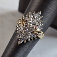 A Womens Vintage Estate 10k Yellow Gold Diamond Modernist Ring. There Are About .29cts Of Diamonds. The Total Weight Is 4.4g, And Is A Size 7.0. The Length Of The Ring Is About 1". Any Questions Please Dont Hesitate To Ask. Be Sure To Check Out Some Of Our Other Great Items Up For Sale. Thank You. Modernist Ring, The Ring, Womens Jewelry Rings, Gold Diamond, Silver Gold, Diamonds, Size 7, Yellow Gold, Thank You