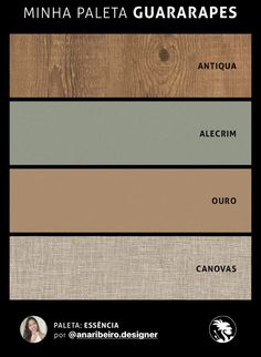 the colors of wood and canvas for furniture