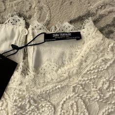 New With Tags Chic Zara Midi Dress With Lace Trim, Elegant Zara Mini Dress With Lace Trim, Off White Dress, Off White Dresses, Spring Summer 2017, Zara Dresses, Dresses Mini, Colorful Dresses, White Dress