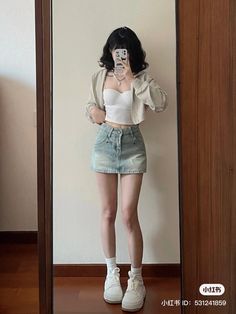 Jungkook Style, Denim Skirt Women, Mua Sắm, Teenage Fashion Outfits, Teen Fashion Outfits, The Store, Fashion Sketches