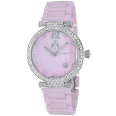 Stainless steel case, Ceramic bracelet, Pink Mother of Pearl dial, Swiss Parts Quartz movement, Scratch resistant mineral, Water resistant up to 3 ATM - 30 meters - 100 feet //  JV2213 Ceramic Bracelet, Ceramic Watch, Pink Ceramic, Casual Watches, Pink Bracelet, Silver Watch, Quartz Movement, Quartz Watch, Stainless Steel Case