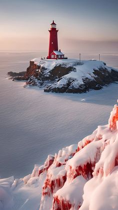 Snow Landscape, Landscape Wallpaper, Winter Snow, Lighthouse, Phone Wallpaper