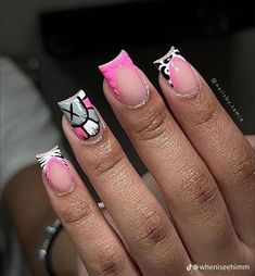 70s Nails, Nails Acrylic Pink, French Manicure Acrylic Nails, Acrylic Nail Designs Classy, Acrylic Pink, Acrylic Toes, French Acrylic Nails