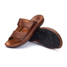 TARIFA 06J-0084, CUERO Comfortable Brown Slide Sport Sandals, Comfortable Brown Sport Slide Sandals, Comfortable Open Toe Slippers With Ortholite Insole, Comfortable Open-toe Slippers With Ortholite Insole, Comfortable Sandals With Open Heel And Rubber Sole, Casual Sport Sandals With Leather Footbed And Open Heel, Comfortable Open Toe Slides With Ortholite Insole, Comfortable Brown Double Strap Slides, Casual Open Heel Sandals With Ortholite Insole