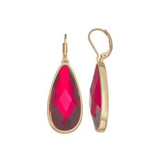 Add a touch of sparkle to your jewelry box with these pear-shaped stone drop earrings from Nine West. Click on this JEWELRY & WATCHES GUIDE to learn about fit, styles, materials and more! Add a touch of sparkle to your jewelry box with these pear-shaped stone drop earrings from Nine West. Click on this JEWELRY & WATCHES GUIDE to learn about fit, styles, materials and more! FEATURES Length: 49 mm Backings: leverback Nickel safe Metal: alloy Material: plastic Finish: polished Imported Not appropri Formal Faceted Teardrop Earrings, Valentine's Day Teardrop Earrings, Stone Drop Earrings, Pear Shaped, Nine West, Jewelry Earrings Dangle, Jewelry Box, Pear, Jewelry Watches