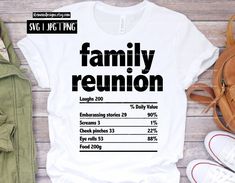 Cricket Png, Family Reunion Bingo, Cricut Cutie, Family Reunion Food, Food Nutrition Facts, Reunion Games, Family Reunion Shirts, Family Reunion Planning