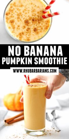 Healthy Pumpkin Smoothie Recipe, Pumpkin Puree Smoothie Healthy, Pumpkin Smoothie Without Banana, Breakfast Pumpkin Pie Smoothie, Pumpkin Yogurt Smoothie, Yummy Smoothie Ideas, Pumpkin Pie Smoothie No Banana, Healthy Pumpkin Drink Recipes, Smoothie King Pumpkin Smoothie Recipe