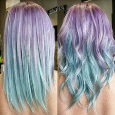 Blue And Purple Hair, Hair Color For Dark Skin, Ombre Hairstyles, Hair Color Pastel, Dye My Hair, Mermaid Hair, Cool Hair Color