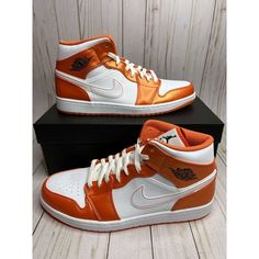 Nike Air Jordan 1 Mid Se Electro Orange White Black Mens Size 10.5 Dm3531 800 Rare. Brand New In Original Box. 100% Authentic Or Your Money Back. Shipped Via Priority Mail With Tracking Information. Please Feel Free To Contact Us For Any Questions. Thank You For Visiting Our Store. Sporty Leather Jordan Shoes Fade-resistant, Sporty Fade-resistant Leather Jordan Shoes, Nike Leather Fade-resistant Sneakers, White Leather Jordan Shoes Fade-resistant, Leather High-top Custom Sneakers Fade-resistant, Leather Mid-top Jordan Shoes, Fade-resistant Leather Sneakers With Round Toe, Nike Jordan Sporty Leather Shoes, Nike Custom Fade-resistant Lace-up Sneakers