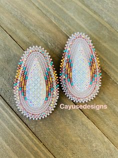 Made with size 11 Czech beads, rhinestone banding & on fingernail posts. Powwow Beadwork, Indigenous Style, Native Regalia, Beaded Ideas, Beadwork Ideas, Native Earrings, Beautiful Beaded Earring, Beaded Work, Seed Bead Jewelry Patterns