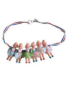 Find many great new & used options and get the best deals for Kitsch Necklace made from vintage Italian dolls at the best online prices at eBay! Free shipping for many products! Trash Crafts, Doll Necklace, Antique Jewelry Necklace, Bisque Doll, Vintage Italian, Necklace For Women, Kitsch, Vintage Watches, Vintage Necklace