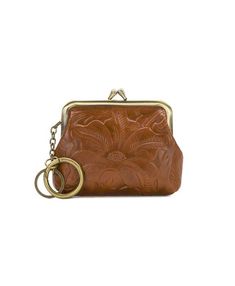 Make a fashion statement with this vintage-inspired frame coin purse. Designed to handle more than change, the Borse is perfect for storing your favorite hand sanitizer, cash, and cards, and it features both a ring for your keys and a quick-release ring. 100% full-grain leather Interior: 2 slip pockets; faux suede lining, 100% polyester Exterior: burned edge finish Kiss-lock closure Signature metal hardware, heavy handcrafted stitching Dimensions: 4 1/2"(W) x 4"(H) x 1"(D) Ring drop: 3" Indie Gifts, Inside My Bag, Stationery Accessories, Leather Coin Purse, Pretty Bags, Change Purse, Wallet Fashion, Coin Pouch, Gifts For Wedding Party