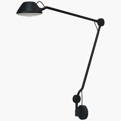 a black lamp on a white background