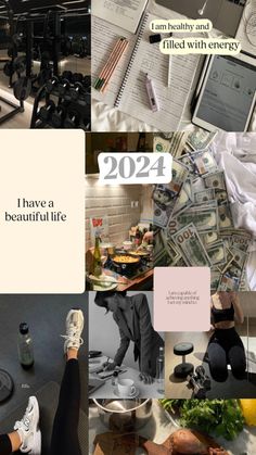 a collage of photos with the words, i have a beautiful life and images