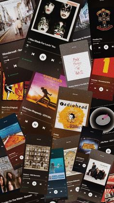 an image of many different music player screens