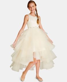 Big Girls Satin Tulle Fairy Dress | macys.com Tulle Fairy Dress, Girls Special Occasion Dresses, Satin Tulle, Seersucker Dress, Daytime Dresses, Sophisticated Dress, Dress Satin, Review Dresses, Fairy Dress