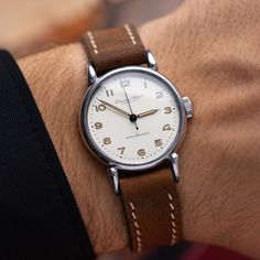 This vintage IWC watch is a total gem with its unique 32mm teardrop-shaped stainless steel case. The teardrop lugs give it an elegant touch, making it stand out for anyone who loves a bit of flair. The original dial is still in great shape, and the Cal. 60 movement inside is all about precision and reliability. Founded in 1868, IWC has a serious rep for blending top-notch engineering with timeless design. This watch is not just a piece of history, but also a perfect gift for anyone who's into vintage style! Case size: 32 mm Material: Stainless steel Year: 1950s Made in Switzerland Iwc Watches, Telling Time, Wristwatch Men, Swiss Watches, Retro Stil, Watch Collection, Style Retro, Stainless Steel Case, Vintage Watches