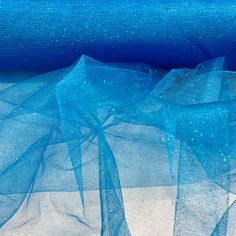 Glitter Mesh Fabric | Lace USA Elegant Blue Sparkling Sequin Fabric, Blue Tulle Fabric For Party, Elegant Blue Tulle Fabric For Party, Blue Tulle Fabric With Sequins For Party, Elegant Blue Tulle Fabric For Evening, For Wedding Dresses, Dresses Quinceanera, Lace Evening Dresses, Dresses Evening