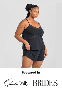 Your best sleep ever awaits. The BlissWear Cami's TENCEL™ fabric is insanely soft against skin and ultra breathable to keep you comfortable and cool all night long. Mesh panels let in extra airflow. A light shelf bra gently keeps you held in place, and adjustable straps let you customize your fit. Mix and match with our BlissWear Short and BlissWear Pant. BlissWear Cami Top for Women in Midnight (Black)Size: 3X Sporty Solid Color Sleepwear, Black Sleep Top With Built-in Bra, Solid Color Camisole Sleepwear For Relaxation, Stretch Sleepwear With Built-in Bra For Night, Comfortable Stretch Summer Sleepwear, Summer Stretch Camisole For Lounging, Comfortable Stretch Sleepwear For Summer, Soft Summer Lounging Sleepwear, Soft Touch Stretch Sleepwear