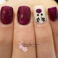 Christmas Nail Art Ideas, Christmas Nail Art Easy, Fingernail Designs, Christmas Nails Easy, Christmas Gel Nails, Nails Easy, Christmas Nail Art Designs, Cute Gel Nails, Xmas Nails