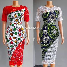 Lace And Ankara Combination Gowns, Ankara Lace Dress Styles, Ankara And Lace, African Print Maxi Dress, Simple Dress Styles, Dress African Print, Ankara Dress Designs, Combination Fashion