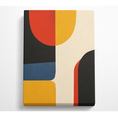 a book cover with an abstract design on the front and back covers in different colors