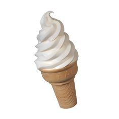 an ice cream cone on a white background