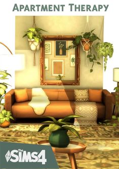 Imagen de portada de un pack de contenido personalizado para los Sims 4, en ella se pueden ver muebles para decorar un living y muchas plantas Sims 4 Maxis Match House Cc, Sims 4 Cc Mm Build And Buy, Dream Home Decorator Sims 4 Cc, Sims Stuff Pack Cc, Cc Stuff Packs Sims 4, Sims 4 Maxis Match Cc Build And Buy, Cc Builds Sims 4