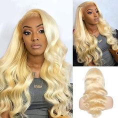 Hair Material: 100% Human Hair Hair Texture: Body Wave Hair Hair Color: 613 Blonde Hair Hairline: Pre Plucked Natural Hairline Hair Length: 14-30 inches Wig Density: 150%, 200% Lace Design: 13x4 Transparent Lace, 4x4 Transparent Lace Cap Size: Average Size (Head circumference: 22.5inch) Hair Quality: High Quality, Free Tangling, Minimal Shedding, Features: Can be Dyed, Bleached, Restyled Processing Time: It's a customized product, that usually takes 1-5 business days to process before shipping o Body Wave Hair Styles, Honey Blond, Blonde Lace Front Wigs, 613 Blonde, Honey Blonde Hair, Air Dry Hair, Honey Hair, 100 Human Hair Wigs, Light Hair Color