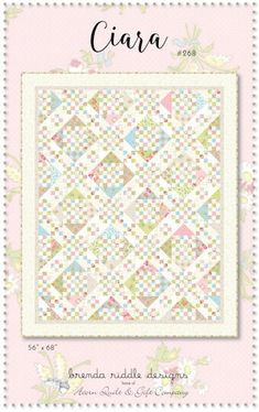 the book cover for ciara, featuring an image of a flowered quilt in pastel