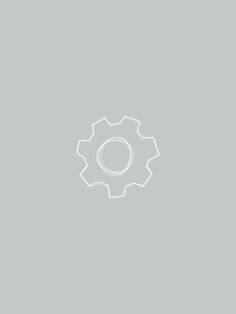 an image of a white gear on a gray background