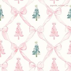 Pink Christmas Tree Background, Pink Coquette Christmas Wallpaper, Pink Christmas Bow, Aesthetic Christmas Prints, Pink Bow Christmas Wallpaper, Pink Winter Widgets, Pink Christmas Computer Wallpaper, Love Shack Fancy Christmas, Pink Bow Christmas